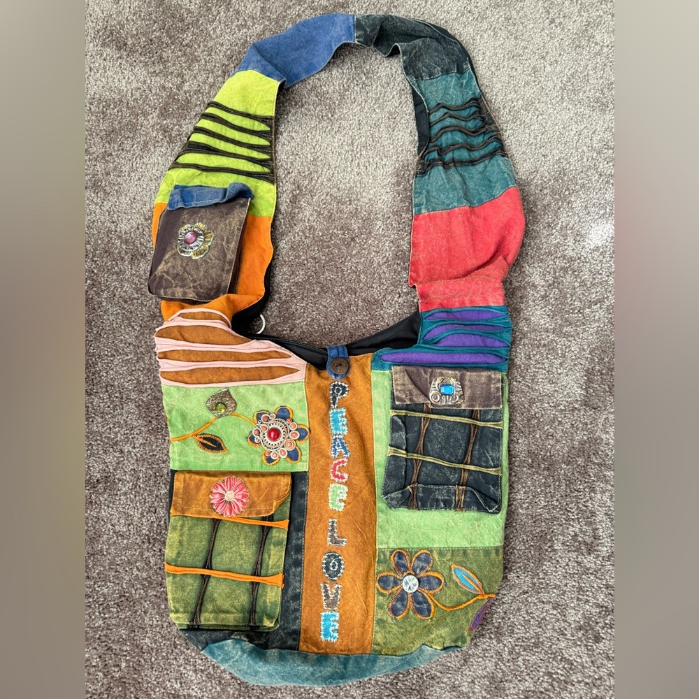 Colorful Patchwork Shoulder Bag